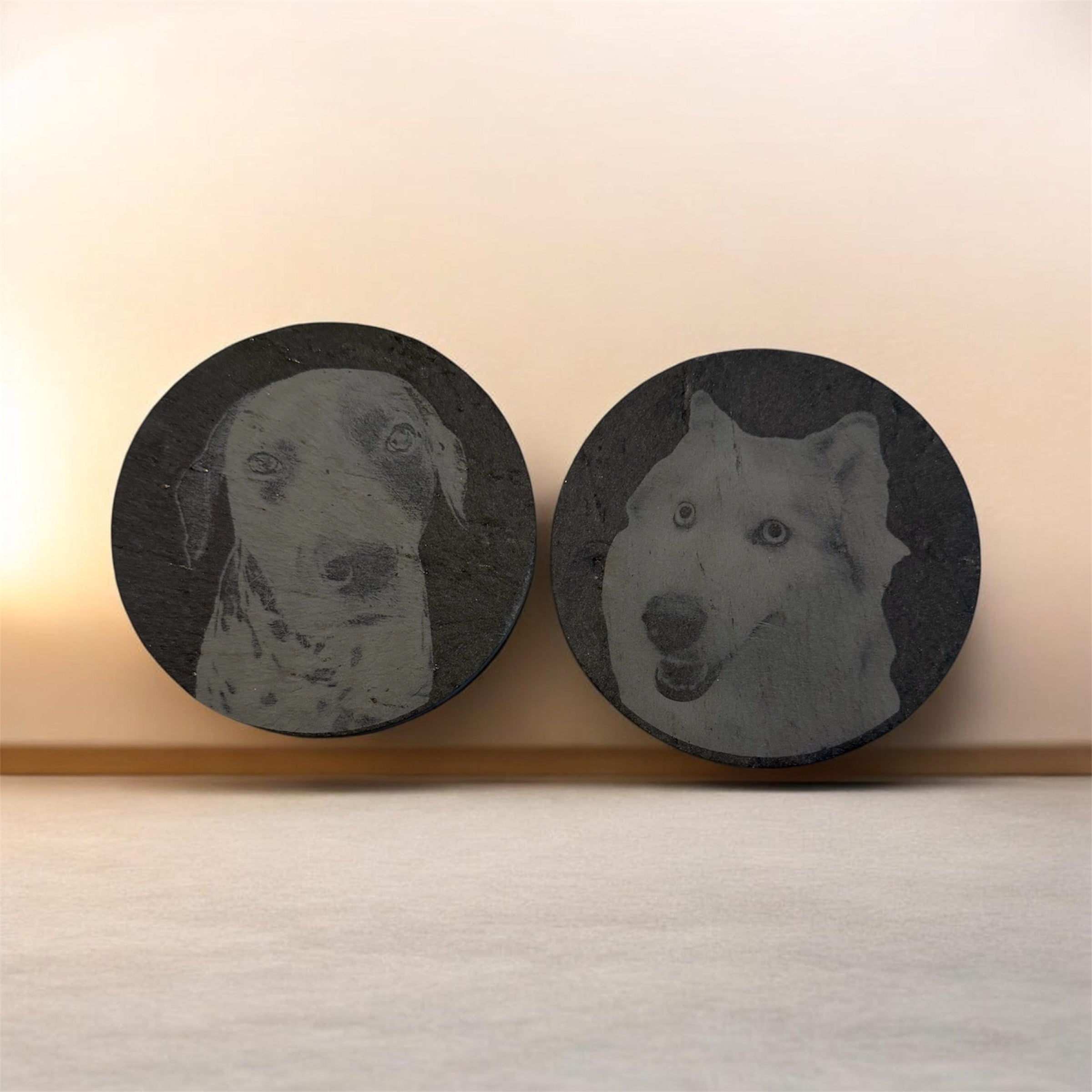 Custom Engraved Slate Coasters