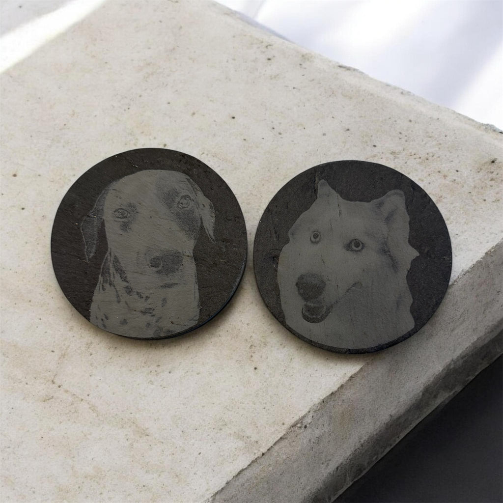 Custom Engraved Slate Coasters