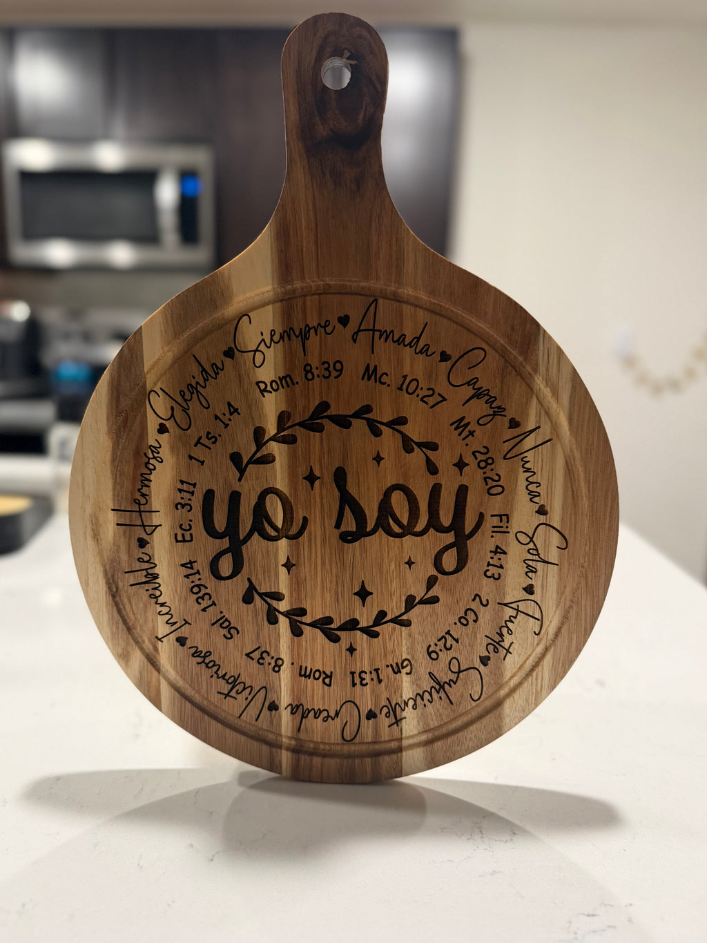 "Yo Soy" Pizza Board